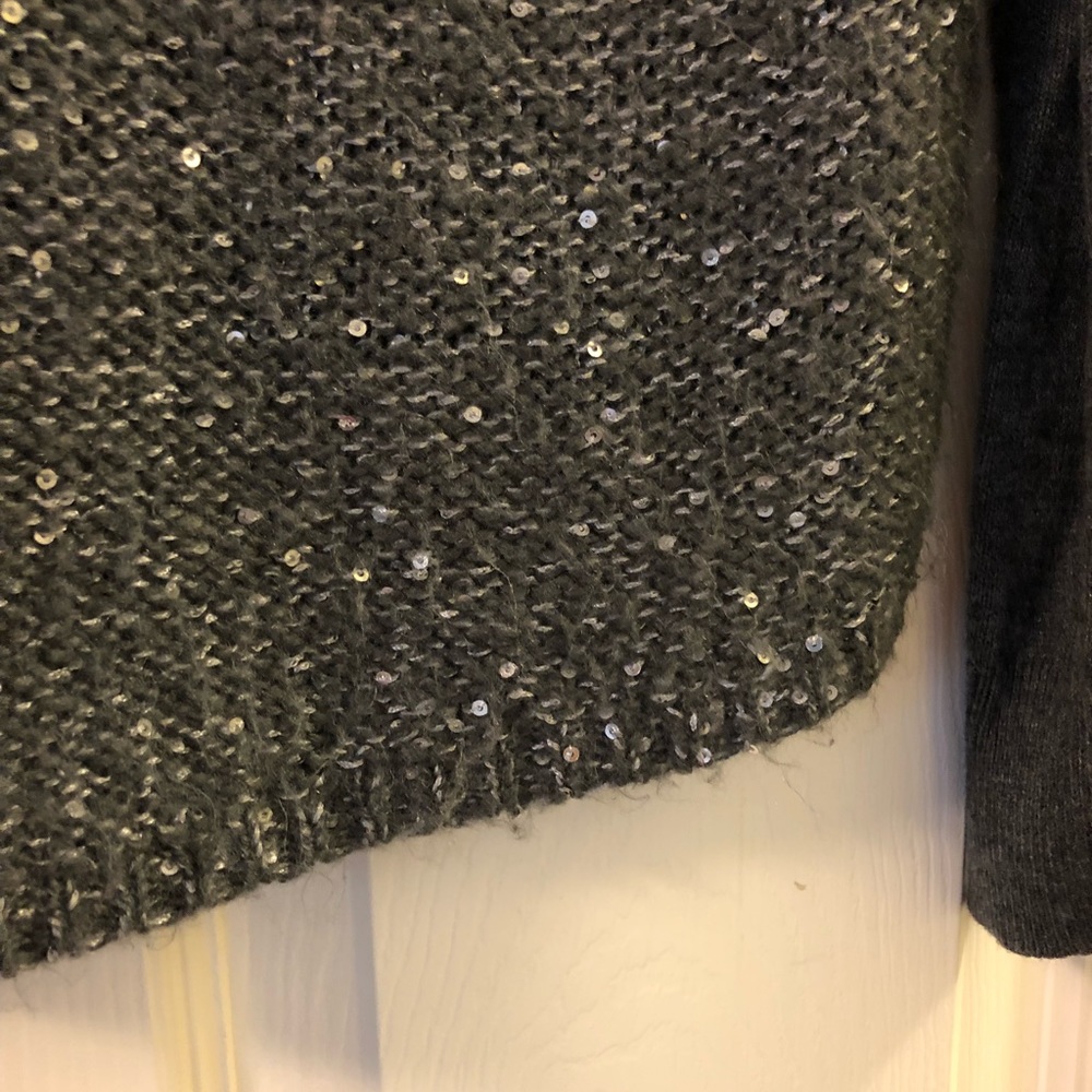 Loft Raglan Sweater w/ Sequined Front - Picture 8 of 8